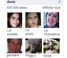 Mes exs dans mes amis facebook