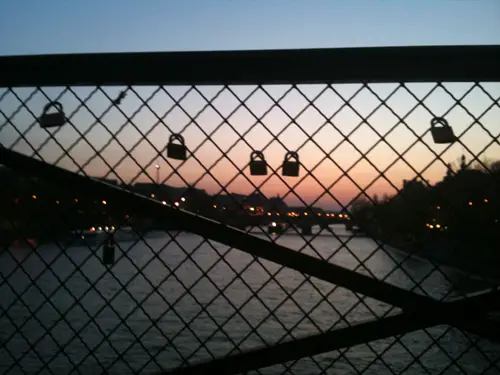Pont romantique seine Paris