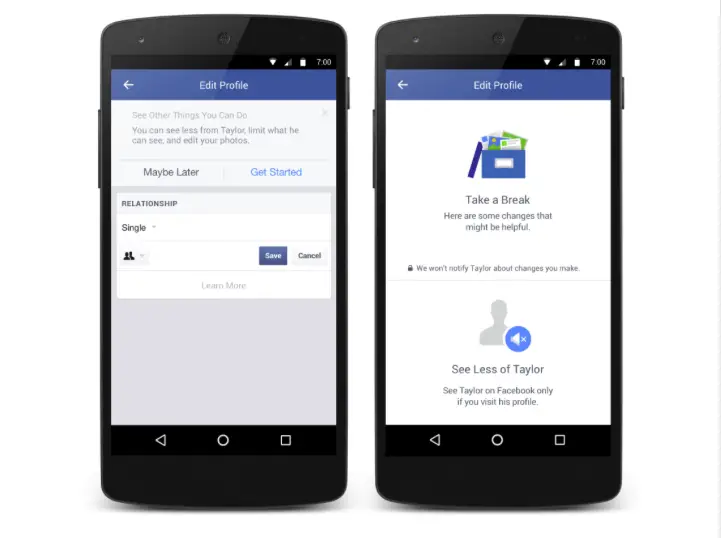 Facebook vous aide à surmonter votre rupture amoureuse