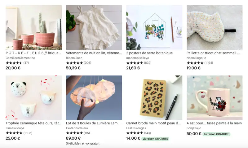 selection cadeau etsy