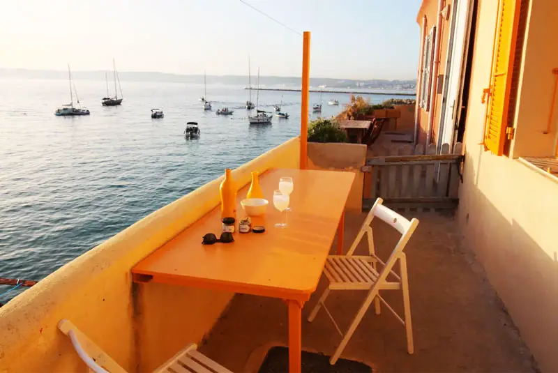 balcon vue sur mer à Marseille