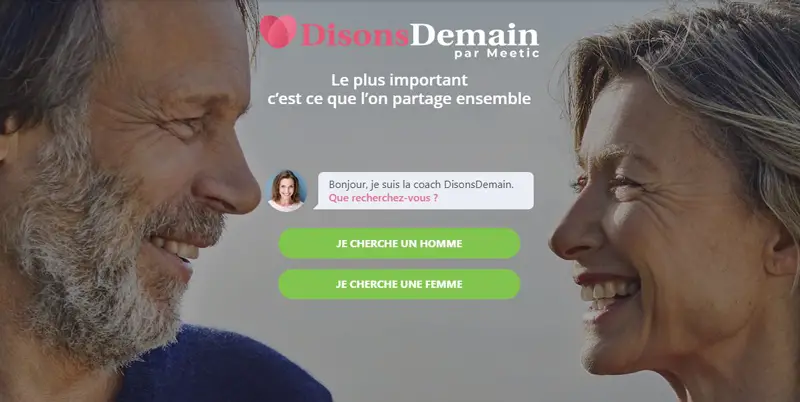 Avis : Disons Demain, site de rencontre pour plus de 50 ans du groupe Meetic