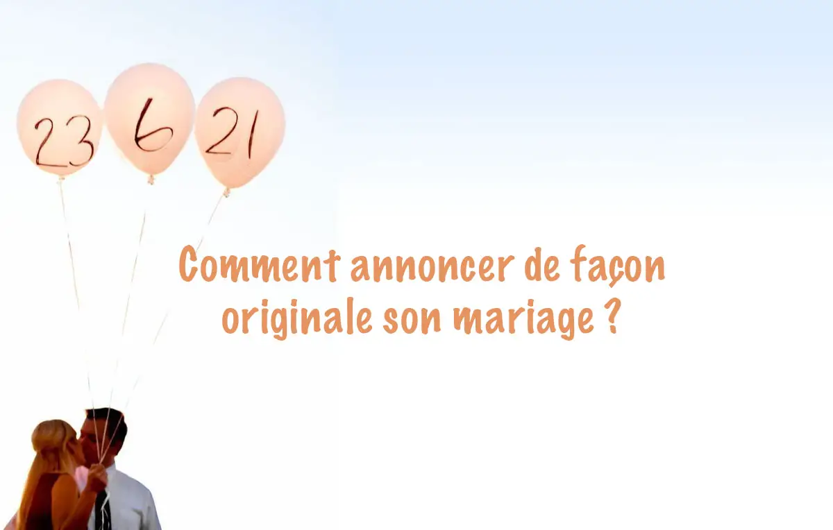 photo annonce originale mariage